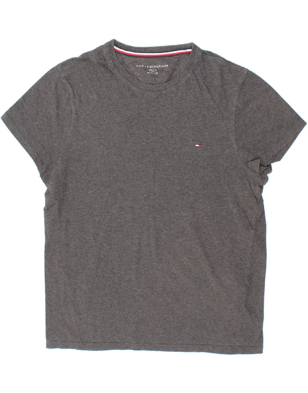 TOMMY HILFIGER Mens T-Shirt Top XS Grey Cotton-- Terry Blend Velvet Blend Canvas Blend TOMMY HILFIGER Mens T-Shirt Top XS Grey Cotton-- Terry Blend Velvet Blend Canvas Blend