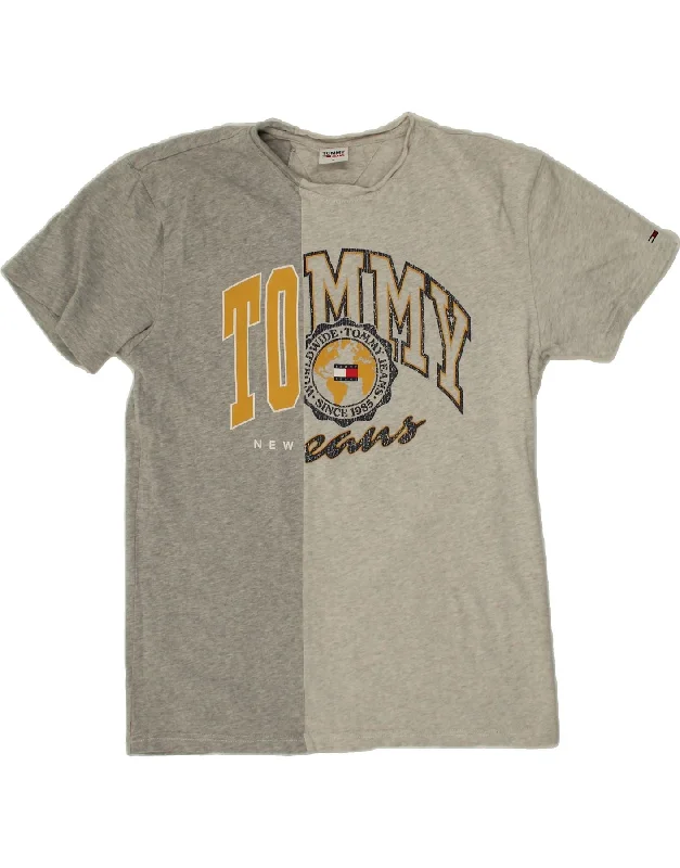 TOMMY HILFIGER Mens Graphic T-Shirt Top Medium Grey Colourblock Cotton-- Machine Wash Dry Clean Hand Wash TOMMY HILFIGER Mens Graphic T-Shirt Top Medium Grey Colourblock Cotton-- Machine Wash Dry Clean Hand Wash