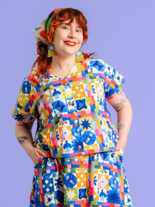 Celene Torkku T-Shirt Colorful-- Cozy Warm Stylish