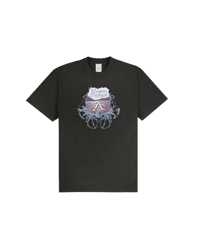 Prophetic Greetings T-shirt - Vintage Black-- Wool Fabric Cashmere Fabric Tweed Fabric Prophetic Greetings T-shirt - Vintage Black-- Wool Fabric Cashmere Fabric Tweed Fabric