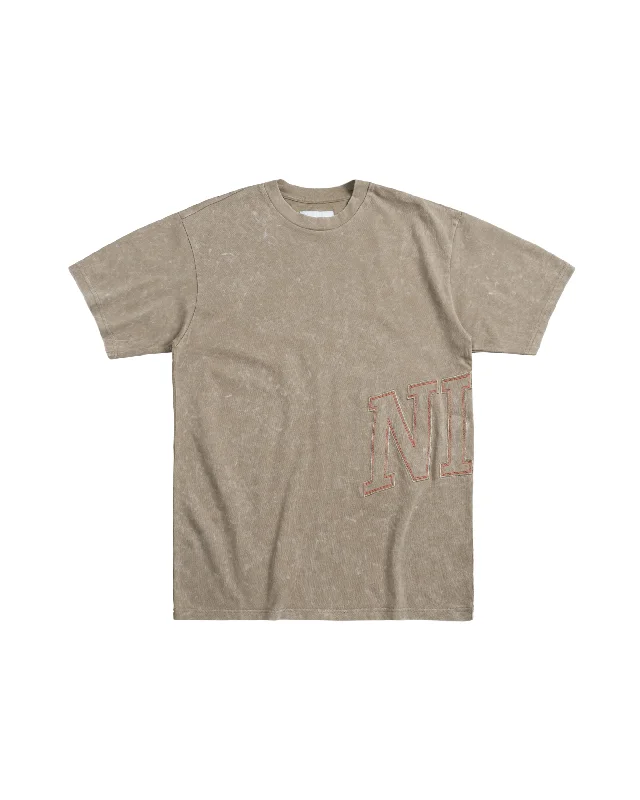 NRG Fadeaway T-shirt - Khaki / University Red-- Knit Fabric Woven Fabric Fleece Fabric NRG Fadeaway T-shirt - Khaki / University Red-- Knit Fabric Woven Fabric Fleece Fabric