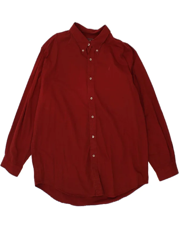 MARLBORO CLASSICS Mens Shirt 3XL Red Cotton-- Chenille Blend Fleece Blend Nylon Blend MARLBORO CLASSICS Mens Shirt 3XL Red Cotton-- Chenille Blend Fleece Blend Nylon Blend