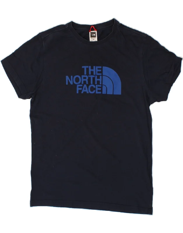 THE NORTH FACE Mens Graphic T-Shirt Top Medium Navy Blue Cotton-- Nylon Fabric Polyester Fabric Spandex Fabric THE NORTH FACE Mens Graphic T-Shirt Top Medium Navy Blue Cotton-- Nylon Fabric Polyester Fabric Spandex Fabric