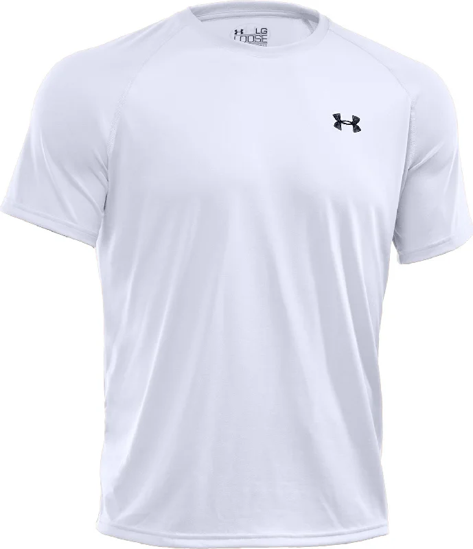 Men's UA Tech Short Sleeve T-Shirt|-|T-Shirt UA Tech Homme-- Solid Print Embellished Men's UA Tech Short Sleeve T-Shirt|-|T-Shirt UA Tech Homme-- Solid Print Embellished