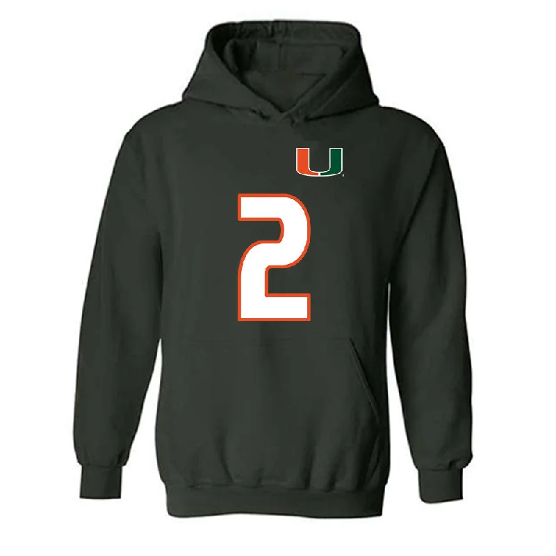 Miami - NCAA Women's Soccer : Dieynaba Ndaw - Replica Shersey Hooded Sweatshirt Hoodie with Slim Fit Tailored Modern Miami - NCAA Women's Soccer : Dieynaba Ndaw - Replica Shersey Hooded Sweatshirt Hoodie with Slim Fit Tailored Modern