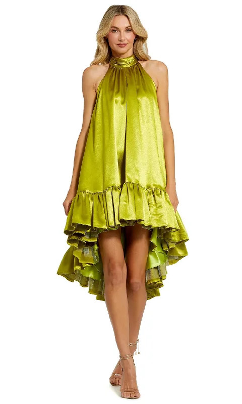 Ieena Duggal 20711 - Halter Cutout Mini Dress Chic Mini Dress with V-Neck