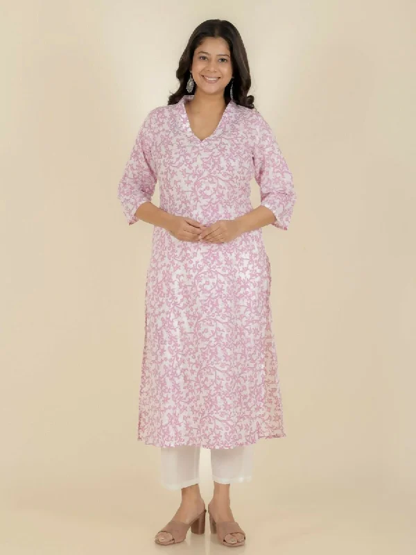 Aramya White Soft Cotton Floral Print Straight Kurta Pant Set for Women Comfortable Wide-Leg Pants Aramya White Soft Cotton Floral Print Straight Kurta Pant Set for Women Comfortable Wide-Leg Pants