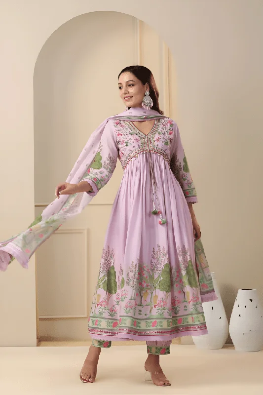 Aastha Fashion Women's Printed Muslin Blue Kurti With Pant And Dupatta By Srf Jaipur Stylish Paperbag Waist Pants Aastha Fashion Women's Printed Muslin Blue Kurti With Pant And Dupatta By Srf Jaipur Stylish Paperbag Waist Pants