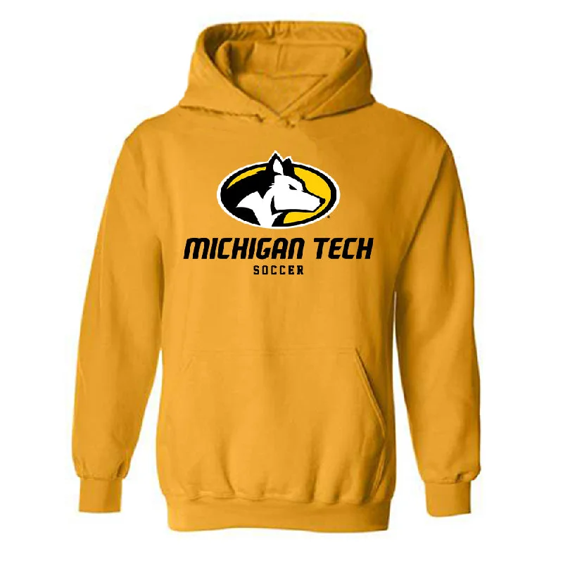 Michigan Tech - NCAA Women's Soccer : Ryley Winrich - Classic Shersey Hooded Sweatshirt Hoodie with Zipper Placket Modern Functional Michigan Tech - NCAA Women's Soccer : Ryley Winrich - Classic Shersey Hooded Sweatshirt Hoodie with Zipper Placket Modern Functional