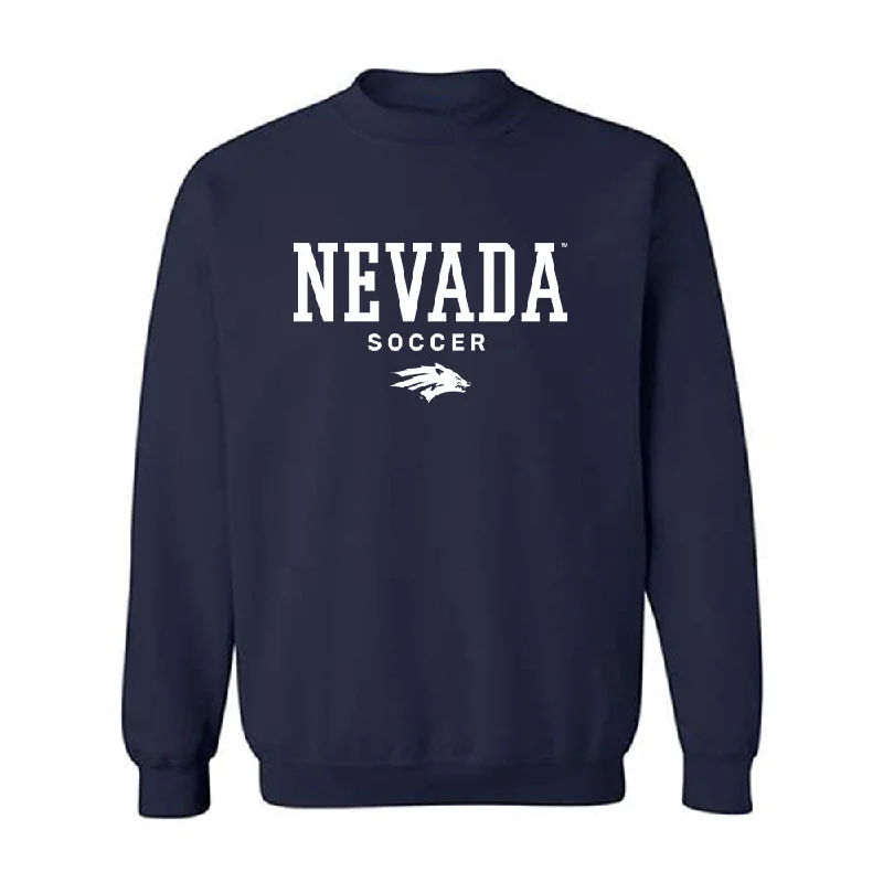 Nevada - NCAA Women's Soccer : Rylee Husted - Classic Shersey Crewneck Sweatshirt Hoodie with Batwing Sleeves Loose Dramatic Nevada - NCAA Women's Soccer : Rylee Husted - Classic Shersey Crewneck Sweatshirt Hoodie with Batwing Sleeves Loose Dramatic