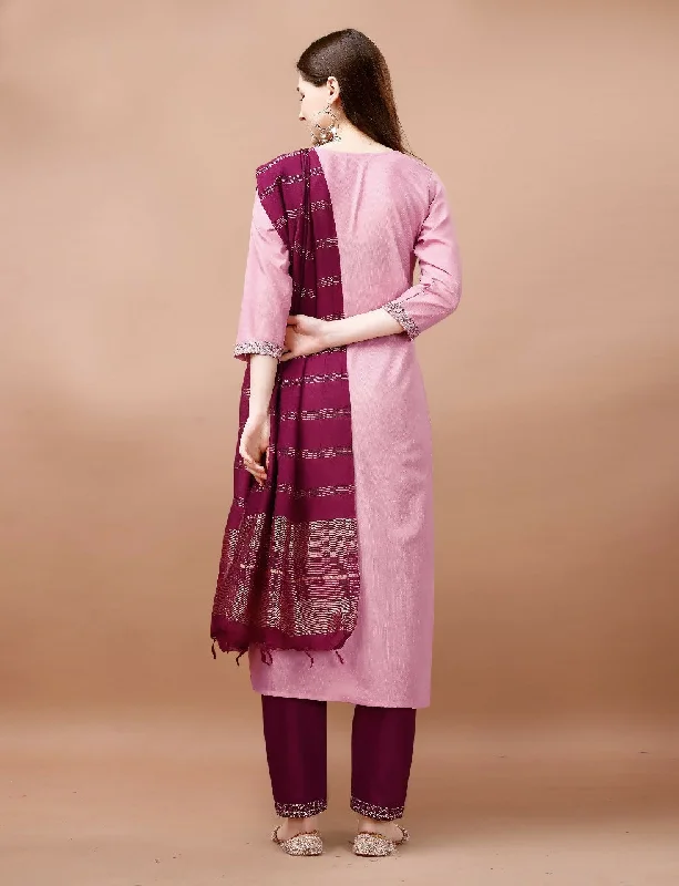 Preksha Creation Indian Special Women Cotton Blend Heavy Embroidery Kurta With Pant And Dupatta Set Comfortable Maternity Pants Preksha Creation Indian Special Women Cotton Blend Heavy Embroidery Kurta With Pant And Dupatta Set Comfortable Maternity Pants