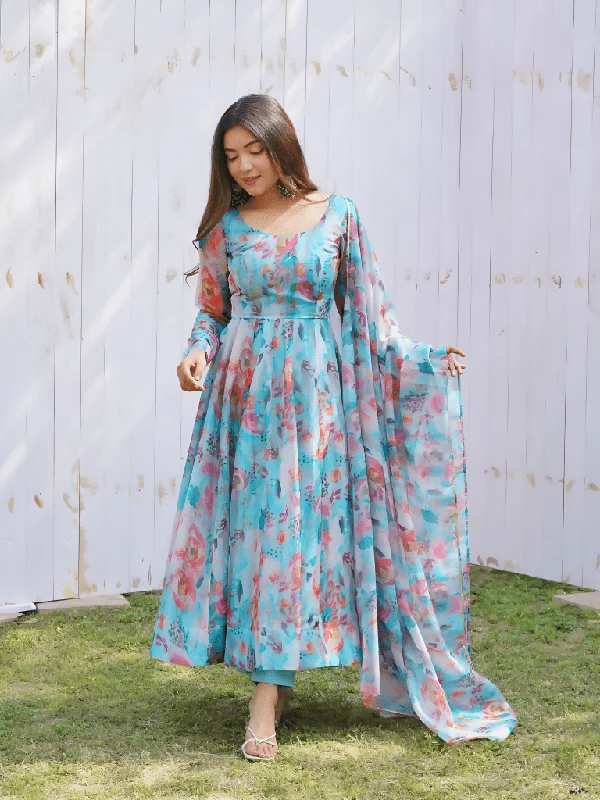 Aastha Fashion Women's Printed Tabby Silk Organza Multi Blue Kurti With Pant And Dupatta By Srf Jaipur Cozy Maternity Pants Aastha Fashion Women's Printed Tabby Silk Organza Multi Blue Kurti With Pant And Dupatta By Srf Jaipur Cozy Maternity Pants
