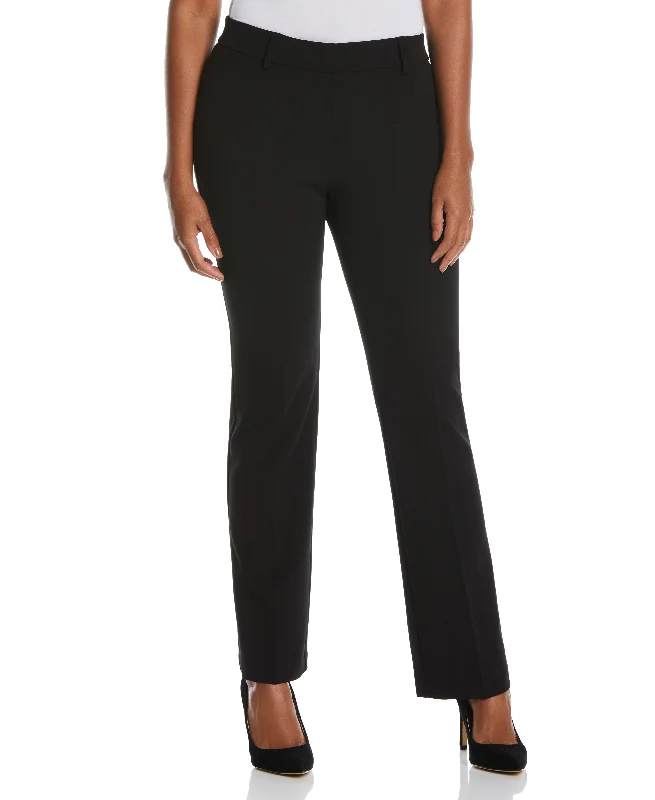PETITE STRETCH CREPE PANT - CLASSIC FIT - Classic Fit Modern Bootcut Pants