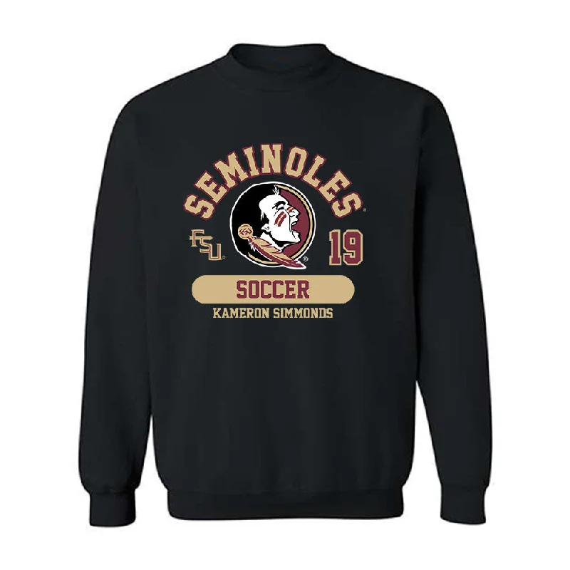 FSU - NCAA Women's Soccer : Kameron Simmonds - Classic Fashion Shersey Crewneck Sweatshirt Hoodie with Color Block Contrast Stylish FSU - NCAA Women's Soccer : Kameron Simmonds - Classic Fashion Shersey Crewneck Sweatshirt Hoodie with Color Block Contrast Stylish