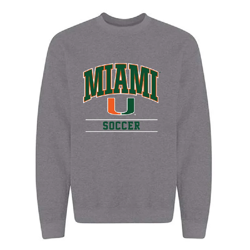 Miami - NCAA Women's Soccer : Zoe Shepherd - Classic Shersey Crewneck Sweatshirt Hoodie with Rolled Sleeves Casual Relaxed Miami - NCAA Women's Soccer : Zoe Shepherd - Classic Shersey Crewneck Sweatshirt Hoodie with Rolled Sleeves Casual Relaxed