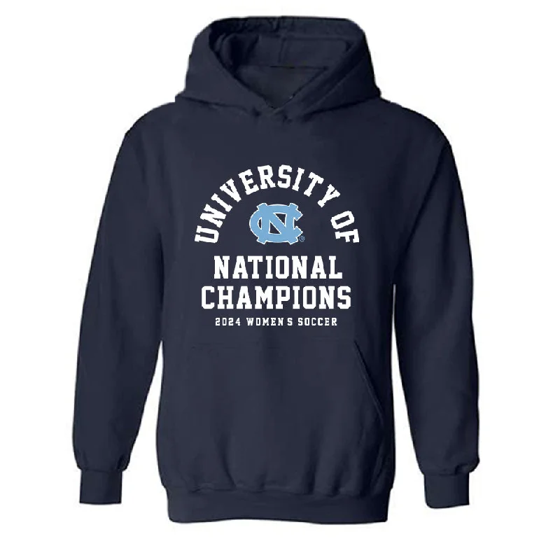UNC - NCAA Women's Soccer : Asha Means - Champs Classic Shersey Hooded Sweatshirt Hoodie with Ribbed Hem Stretchable Secure UNC - NCAA Women's Soccer : Asha Means - Champs Classic Shersey Hooded Sweatshirt Hoodie with Ribbed Hem Stretchable Secure