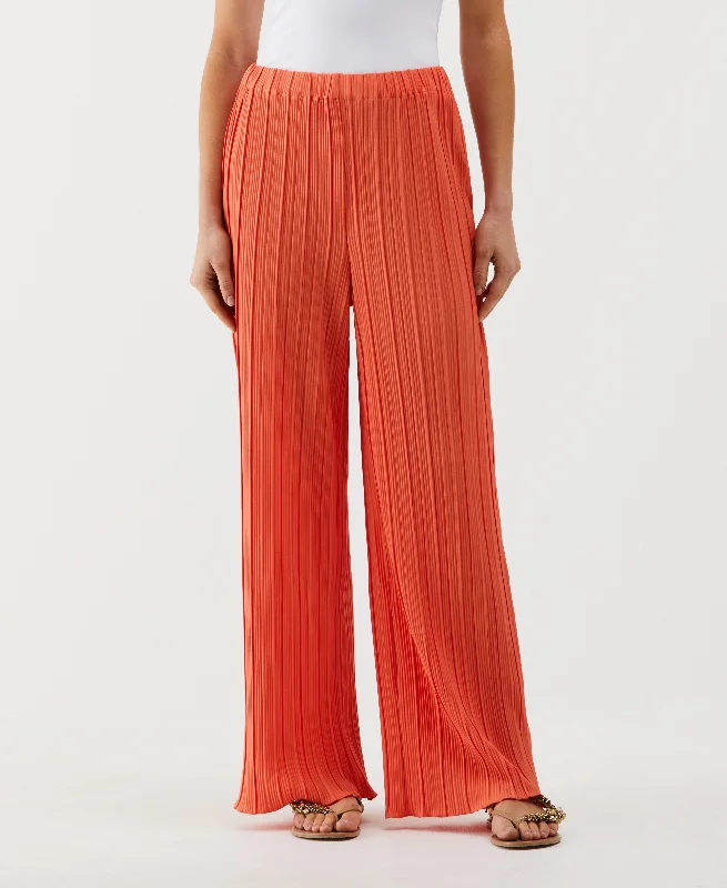 Petite Plisse Wide Leg Ankle Pant Cozy Lounge Pants