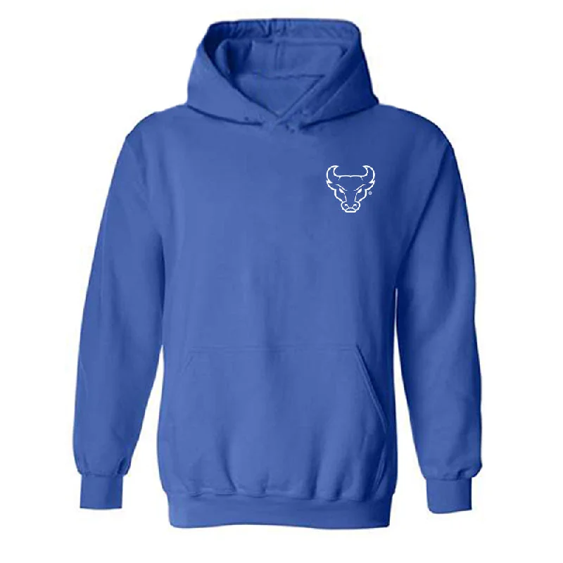 Buffalo - NCAA Women's Soccer : Laiken Kiser - Hooded Sweatshirt Hoodie with High-Low Hem Asymmetrical Trendy Buffalo - NCAA Women's Soccer : Laiken Kiser - Hooded Sweatshirt Hoodie with High-Low Hem Asymmetrical Trendy