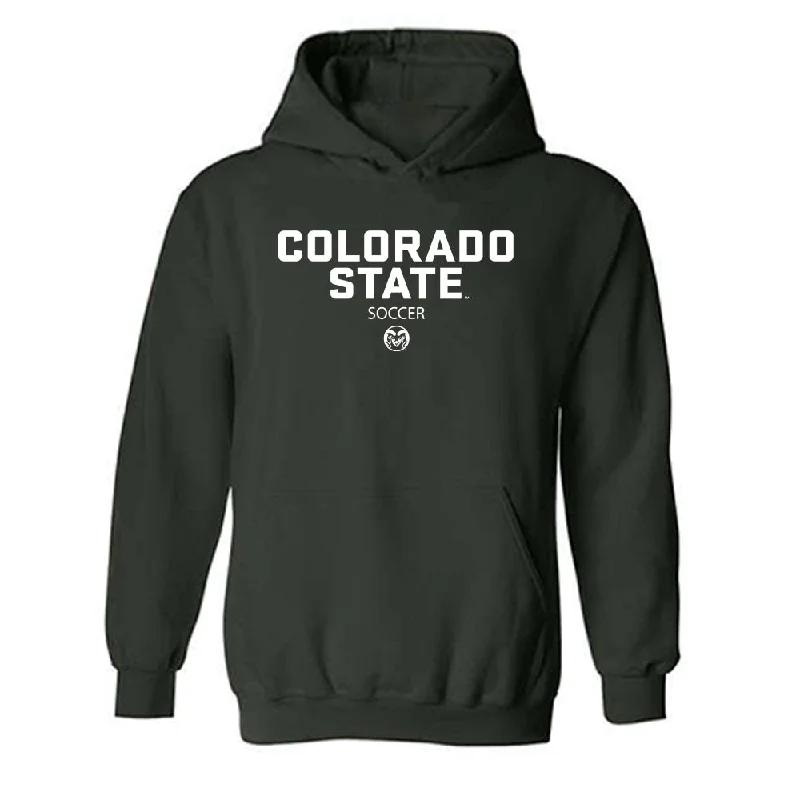 Colorado State - NCAA Women's Soccer : Mia Massey - Classic Shersey Hooded Sweatshirt Hoodie with Color Block Contrast Stylish Colorado State - NCAA Women's Soccer : Mia Massey - Classic Shersey Hooded Sweatshirt Hoodie with Color Block Contrast Stylish