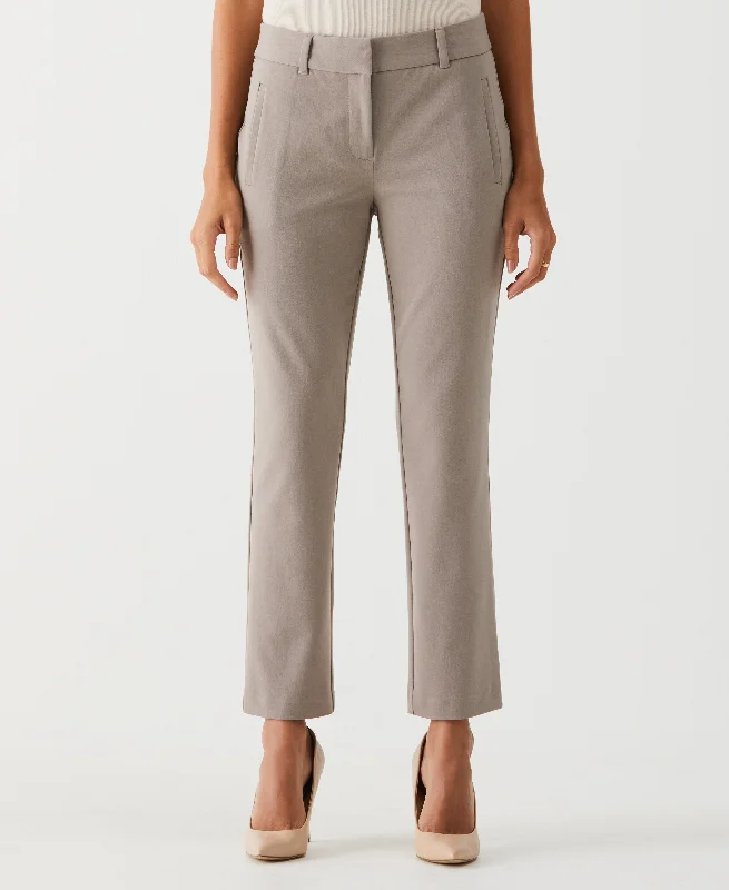 Straight Leg Ankle Pant Classic Cropped Pants