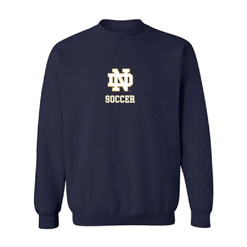 Notre Dame - NCAA Women's Soccer : Melinda Hathaway - Classic Shersey Crewneck Sweatshirt Hoodie with Exposed Zipper Edgy Industrial Notre Dame - NCAA Women's Soccer : Melinda Hathaway - Classic Shersey Crewneck Sweatshirt Hoodie with Exposed Zipper Edgy Industrial