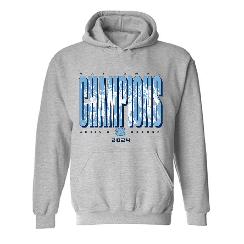 UNC - NCAA Women's Soccer : abby gundry - National Champs v3 Hooded Sweatshirt Hoodie with Hem Raw Edge Edgy Unfinished UNC - NCAA Women's Soccer : abby gundry - National Champs v3 Hooded Sweatshirt Hoodie with Hem Raw Edge Edgy Unfinished