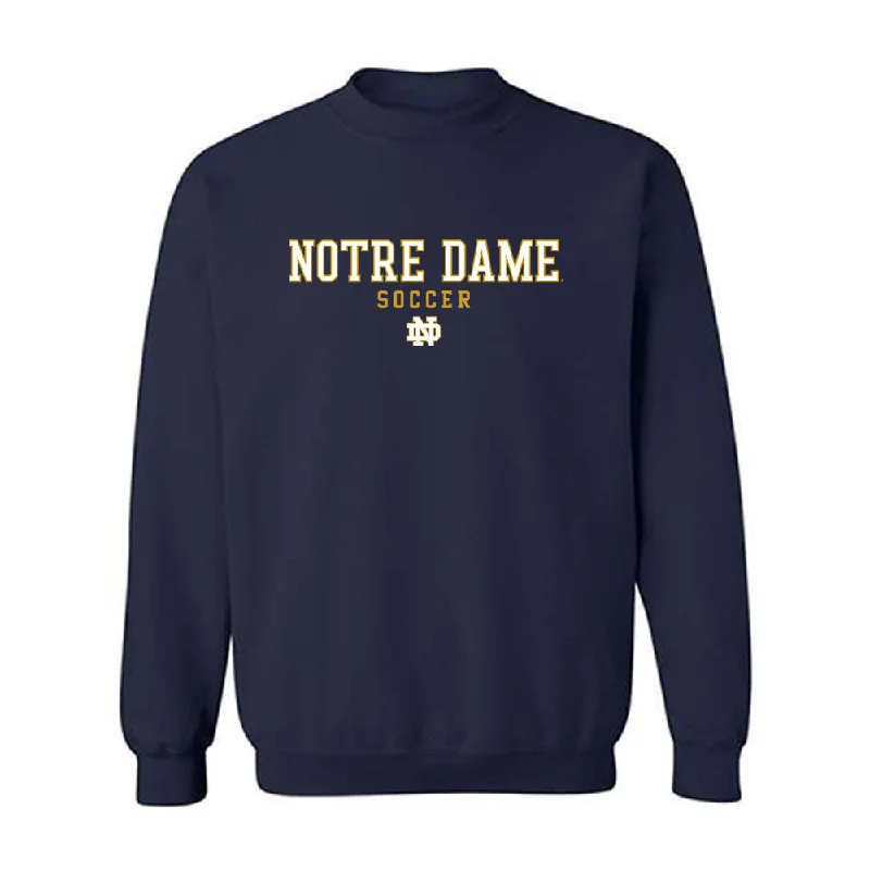Notre Dame - NCAA Women's Soccer : Abby Mills - Generic Shersey Crewneck Sweatshirt Hoodie with Hem Ribbing Snug Secure Notre Dame - NCAA Women's Soccer : Abby Mills - Generic Shersey Crewneck Sweatshirt Hoodie with Hem Ribbing Snug Secure