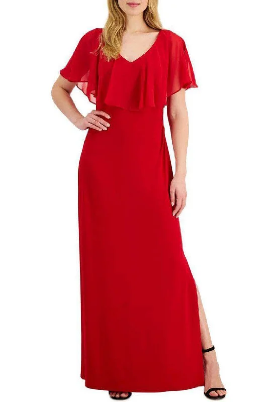 Connected Apparel T1312927M1 - V-Neck Column Evening Dress Tunics Practical easy-care Connected Apparel T1312927M1 - V-Neck Column Evening Dress Tunics Practical easy-care