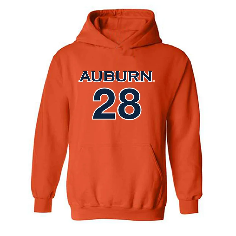 Auburn - NCAA Women's Soccer : Erin Houston - Orange Replica Shersey Hooded Sweatshirt Hoodie with Tie-Dye Psychedelic Retro Auburn - NCAA Women's Soccer : Erin Houston - Orange Replica Shersey Hooded Sweatshirt Hoodie with Tie-Dye Psychedelic Retro