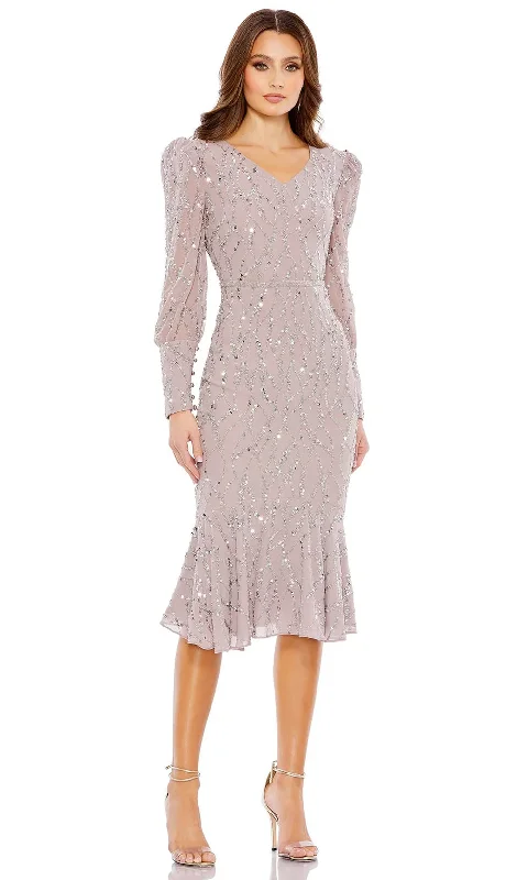 Mac Duggal 10767 - Sequin Trumpet Dress Tunics Practical durable