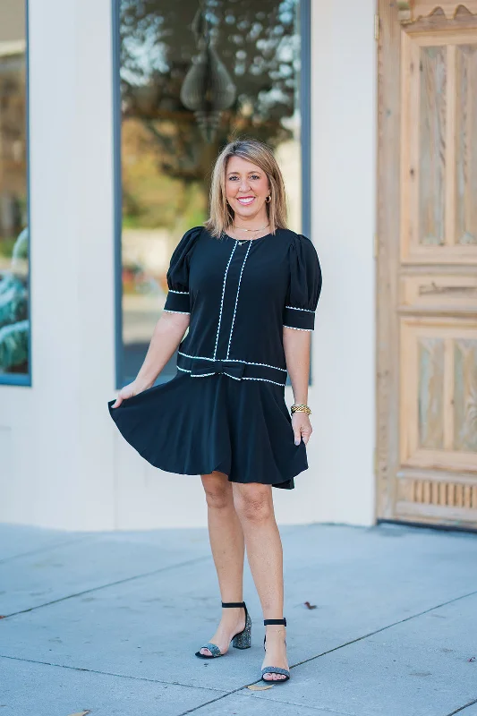 Bow On Top Mini Dress Elegant Sequin Mini Dress
