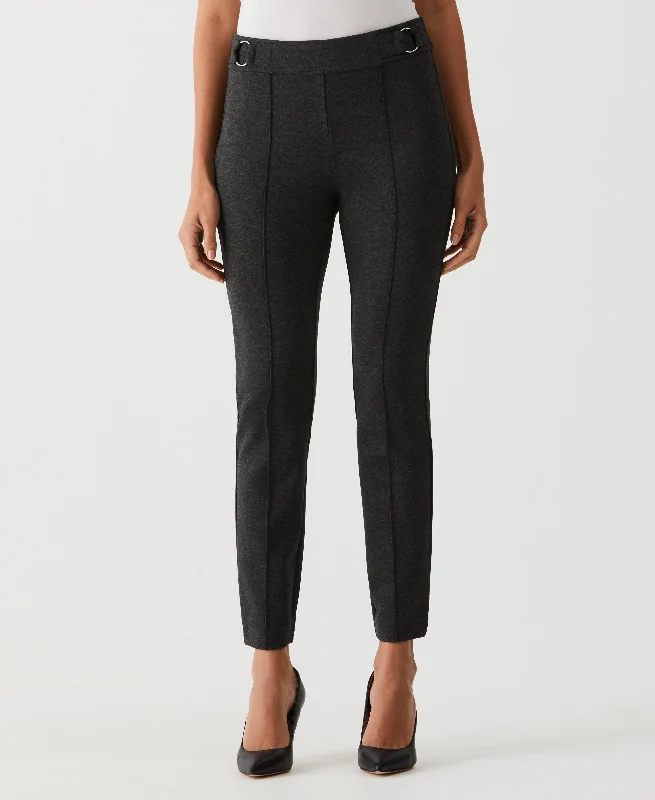 Slim Leg Ankle Pant with Hardware Chic Black Leggings