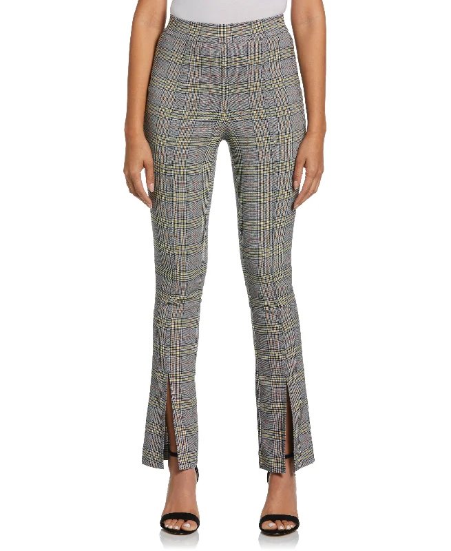 Slit Front Pull-On Pant Relaxed Casual Leggings