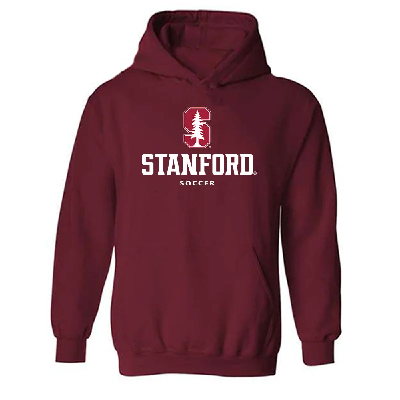 Stanford - NCAA Women's Soccer : Jaden Thomas - Classic Shersey Hooded Sweatshirt Hoodie with Stripes Bold Sporty Stanford - NCAA Women's Soccer : Jaden Thomas - Classic Shersey Hooded Sweatshirt Hoodie with Stripes Bold Sporty