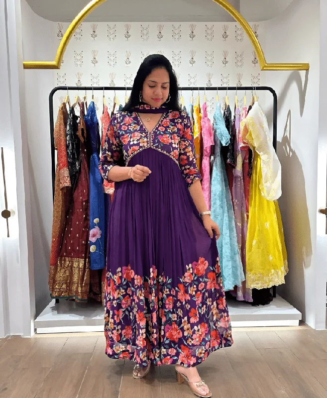Aastha Fashion Women's Printed Velvet Blue Kurti With Pant And Dupatta By Srf Jaipur Casual Sweatpants Style Aastha Fashion Women's Printed Velvet Blue Kurti With Pant And Dupatta By Srf Jaipur Casual Sweatpants Style