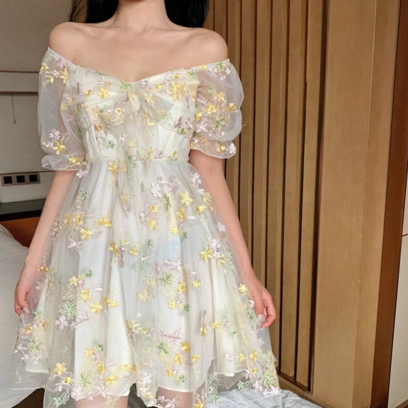 Wjczt French Floral Dress Women Sexy Puff Sleeve Lace Chiffon Print Mini Dress Women Summer Korean Style Vintage Fairy Dress New 2022 Trendy Crossover Mini Dress Wjczt French Floral Dress Women Sexy Puff Sleeve Lace Chiffon Print Mini Dress Women Summer Korean Style Vintage Fairy Dress New 2022 Trendy Crossover Mini Dress