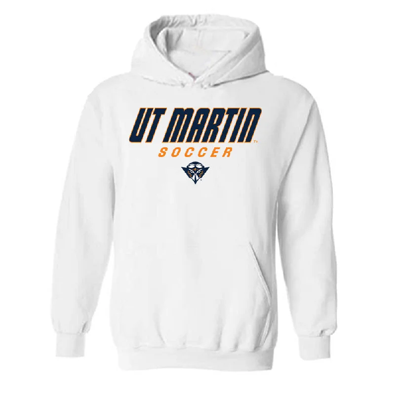 UT Martin - NCAA Women's Soccer : Mac Titus - Classic Shersey Hooded Sweatshirt Hoodie with Magnetic Closure Innovative Modern UT Martin - NCAA Women's Soccer : Mac Titus - Classic Shersey Hooded Sweatshirt Hoodie with Magnetic Closure Innovative Modern