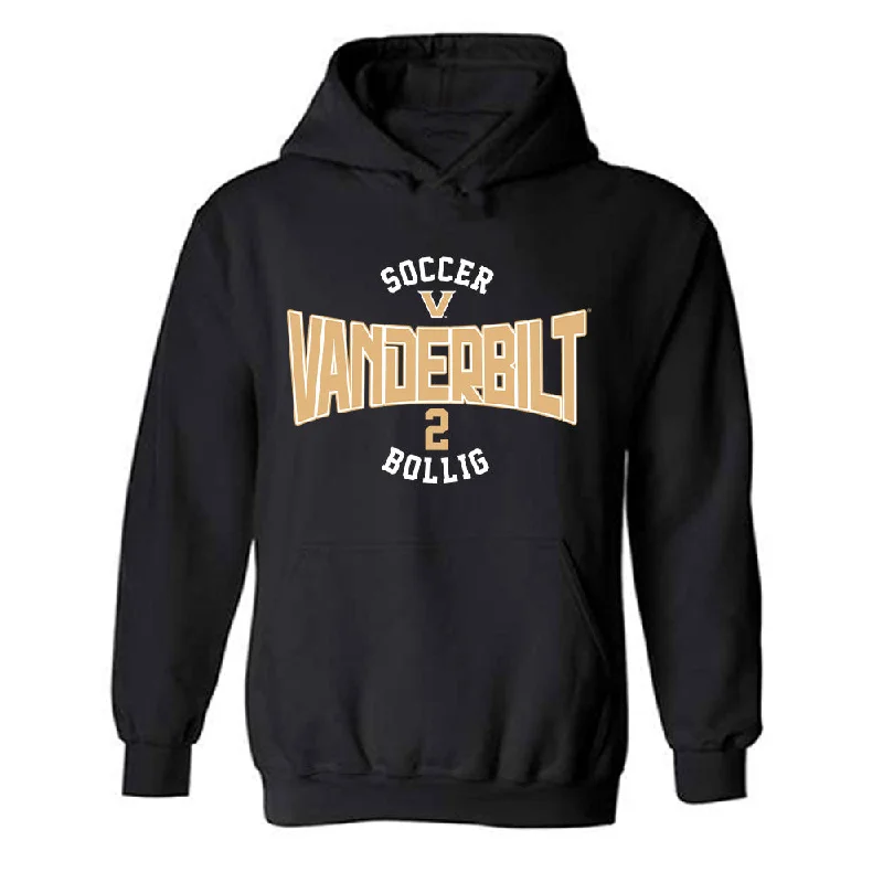 Vanderbilt - NCAA Women's Soccer : Ally Bollig - Classic Fashion Shersey Hooded Sweatshirt Hoodie with Color Block Contrast Stylish Vanderbilt - NCAA Women's Soccer : Ally Bollig - Classic Fashion Shersey Hooded Sweatshirt Hoodie with Color Block Contrast Stylish