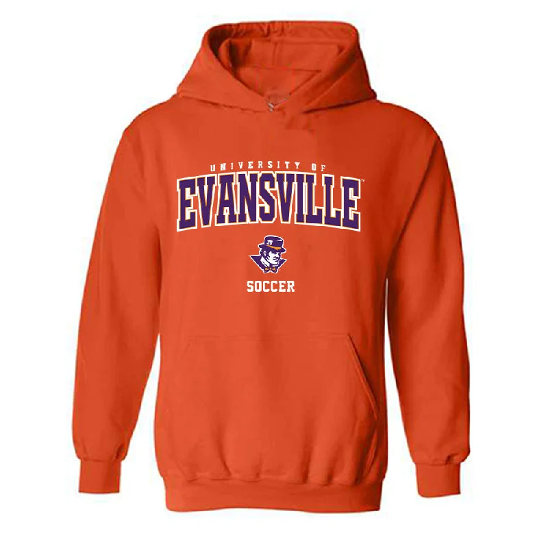 Evansville - NCAA Women's Soccer : Brielle LaBerge - Hooded Sweatshirt Hoodie with Front Slit Layering Stylish Evansville - NCAA Women's Soccer : Brielle LaBerge - Hooded Sweatshirt Hoodie with Front Slit Layering Stylish