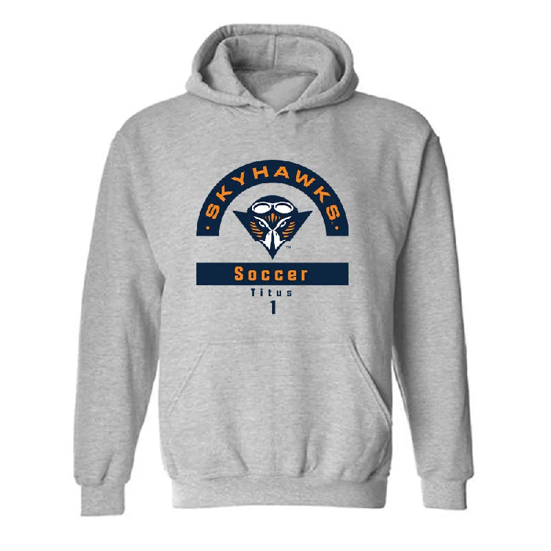 UT Martin - NCAA Women's Soccer : Mac Titus - Classic Fashion Shersey Hooded Sweatshirt Hoodie with Drawstring Waist Adjustable Fitted UT Martin - NCAA Women's Soccer : Mac Titus - Classic Fashion Shersey Hooded Sweatshirt Hoodie with Drawstring Waist Adjustable Fitted