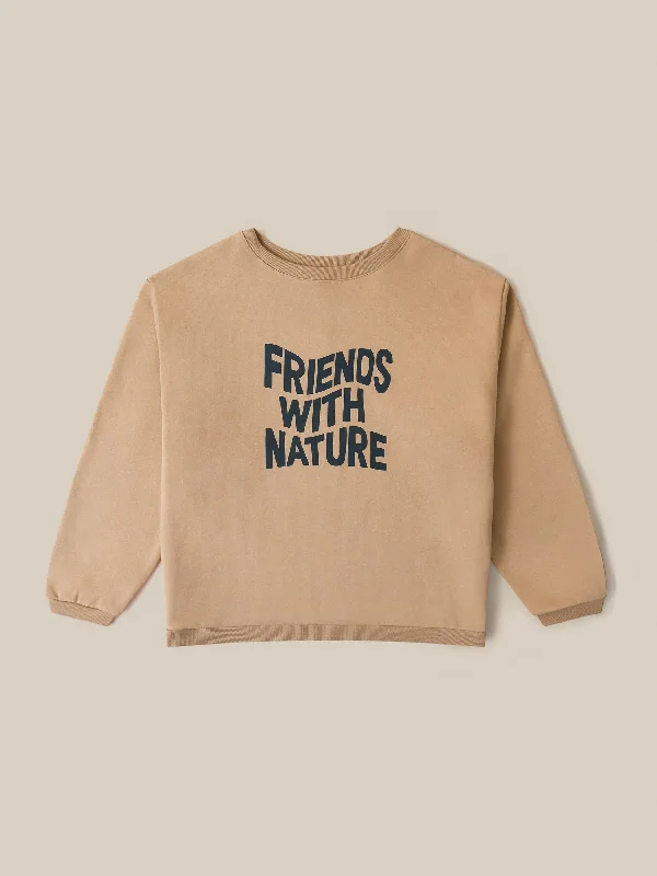 Women's Friends With Nature Sweatshirt Hoodie with Full-Zip Functional Layering