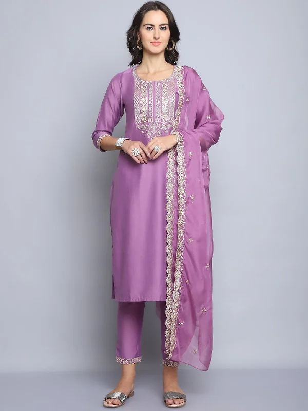 Indian Fashion Women Pink Embroidery silk Kurta And Pant Set With Dupatta Relaxed Casual Leggings Indian Fashion Women Pink Embroidery silk Kurta And Pant Set With Dupatta Relaxed Casual Leggings
