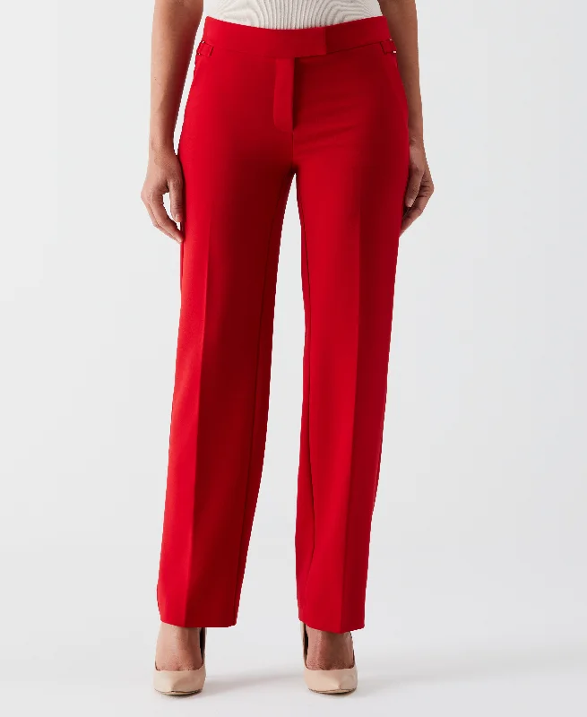 Straight Leg Tab Pant Cozy Full-Length Pants