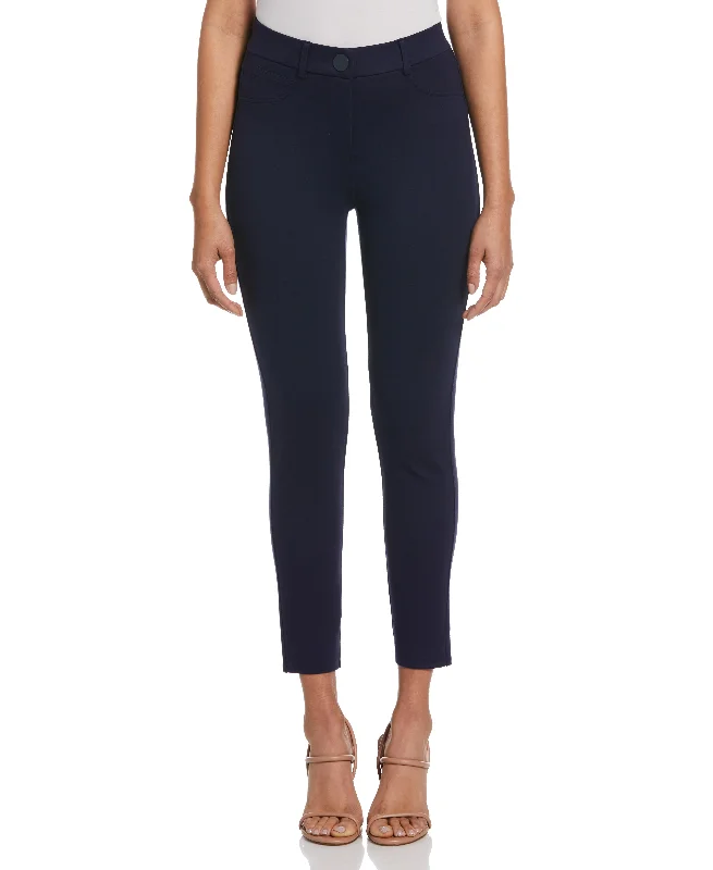 5 Pocket Ponte Pant Cozy Fitted Pants
