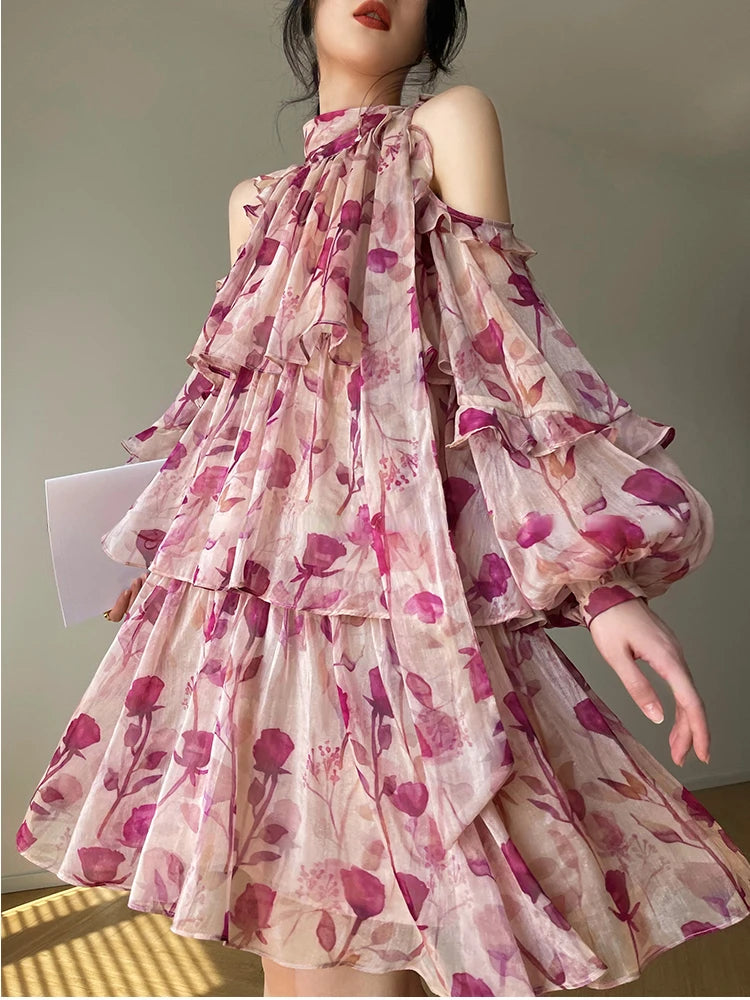 Wjczt Beach Style Floral Mini Dress Woman Boho 2024 Spring Long Sleeve Party Fairy Dress Female Fashion Casual Elegant Korean Dress Fashionable Denim Mini Dress Wjczt Beach Style Floral Mini Dress Woman Boho 2024 Spring Long Sleeve Party Fairy Dress Female Fashion Casual Elegant Korean Dress Fashionable Denim Mini Dress