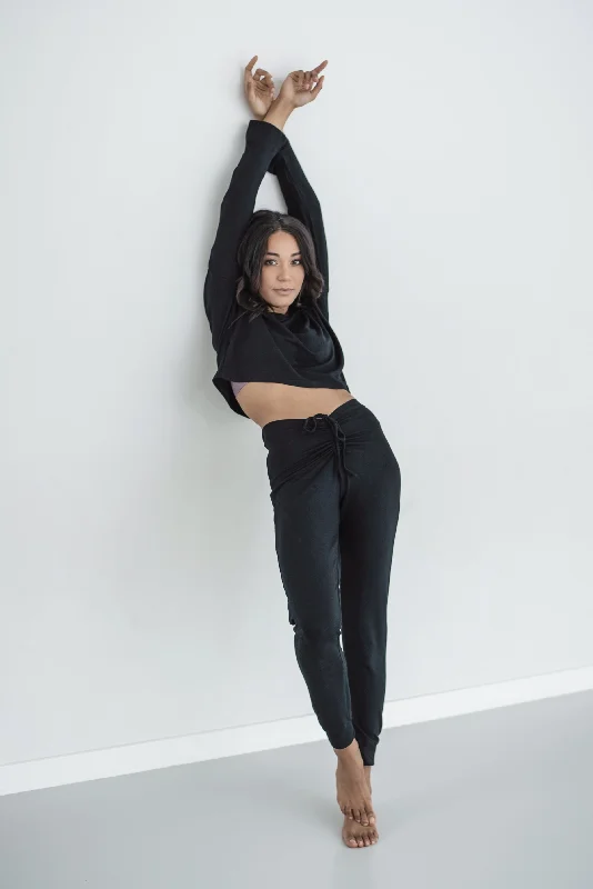 Christy Pants Black Relaxed Linen Pants