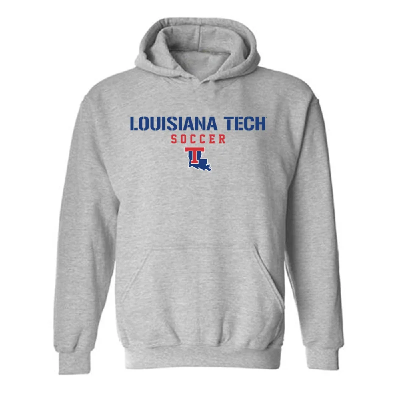LA Tech - NCAA Women's Soccer : Maddie Gray - Classic Shersey Hooded Sweatshirt Hoodie with Lining Warm Insulated LA Tech - NCAA Women's Soccer : Maddie Gray - Classic Shersey Hooded Sweatshirt Hoodie with Lining Warm Insulated