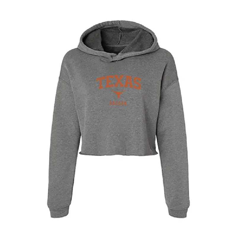 Texas - NCAA Women's Soccer : Lexi Missimo - Women's Crop Fleece Hoodie Hoodie with Patch Decorative Personalized Texas - NCAA Women's Soccer : Lexi Missimo - Women's Crop Fleece Hoodie Hoodie with Patch Decorative Personalized