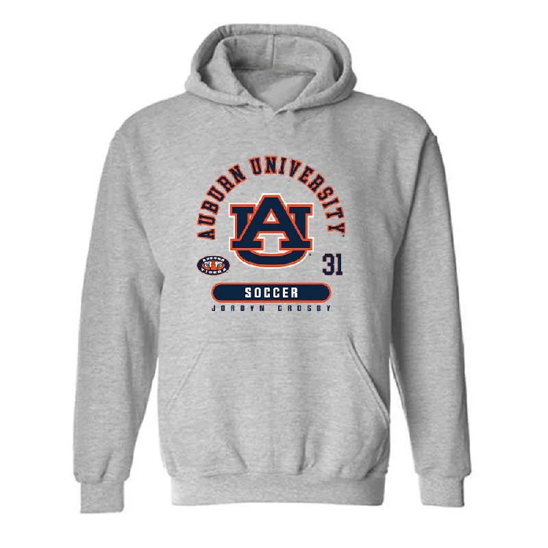 Auburn - NCAA Women's Soccer : Jordyn Crosby - Classic Fashion Shersey Hooded Sweatshirt Hoodie with Gradient Ombre Colorful Auburn - NCAA Women's Soccer : Jordyn Crosby - Classic Fashion Shersey Hooded Sweatshirt Hoodie with Gradient Ombre Colorful