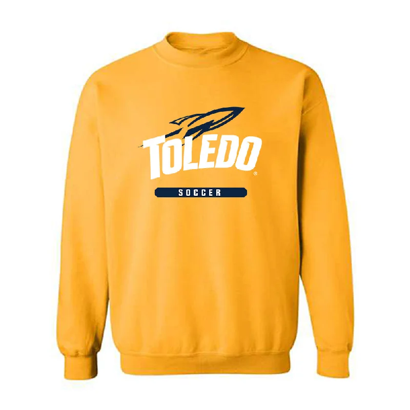 Toledo - NCAA Women's Soccer : Morgan Spitler - Crewneck Sweatshirt Hoodie with Metallic Shiny Futuristic Toledo - NCAA Women's Soccer : Morgan Spitler - Crewneck Sweatshirt Hoodie with Metallic Shiny Futuristic